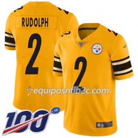 Camiseta Hombre NFL Pittsburgh Steelers Mason Rudolph 2 Nike Amarillo 100th